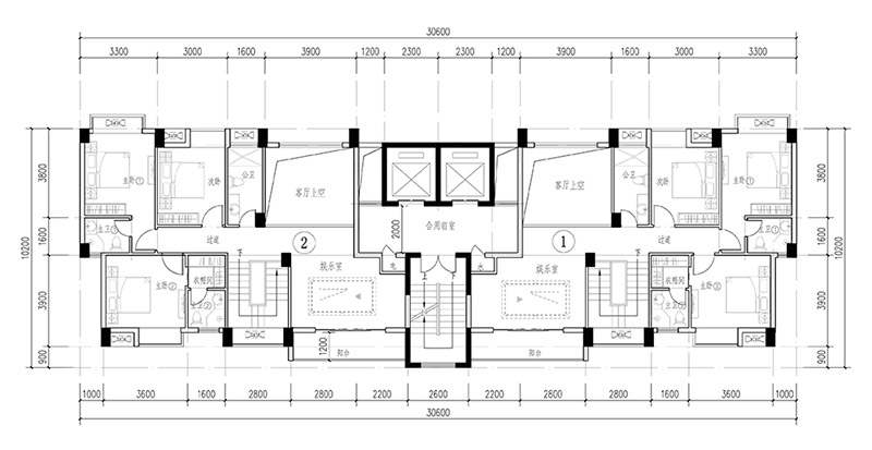 住宅建筑設計戶型圖